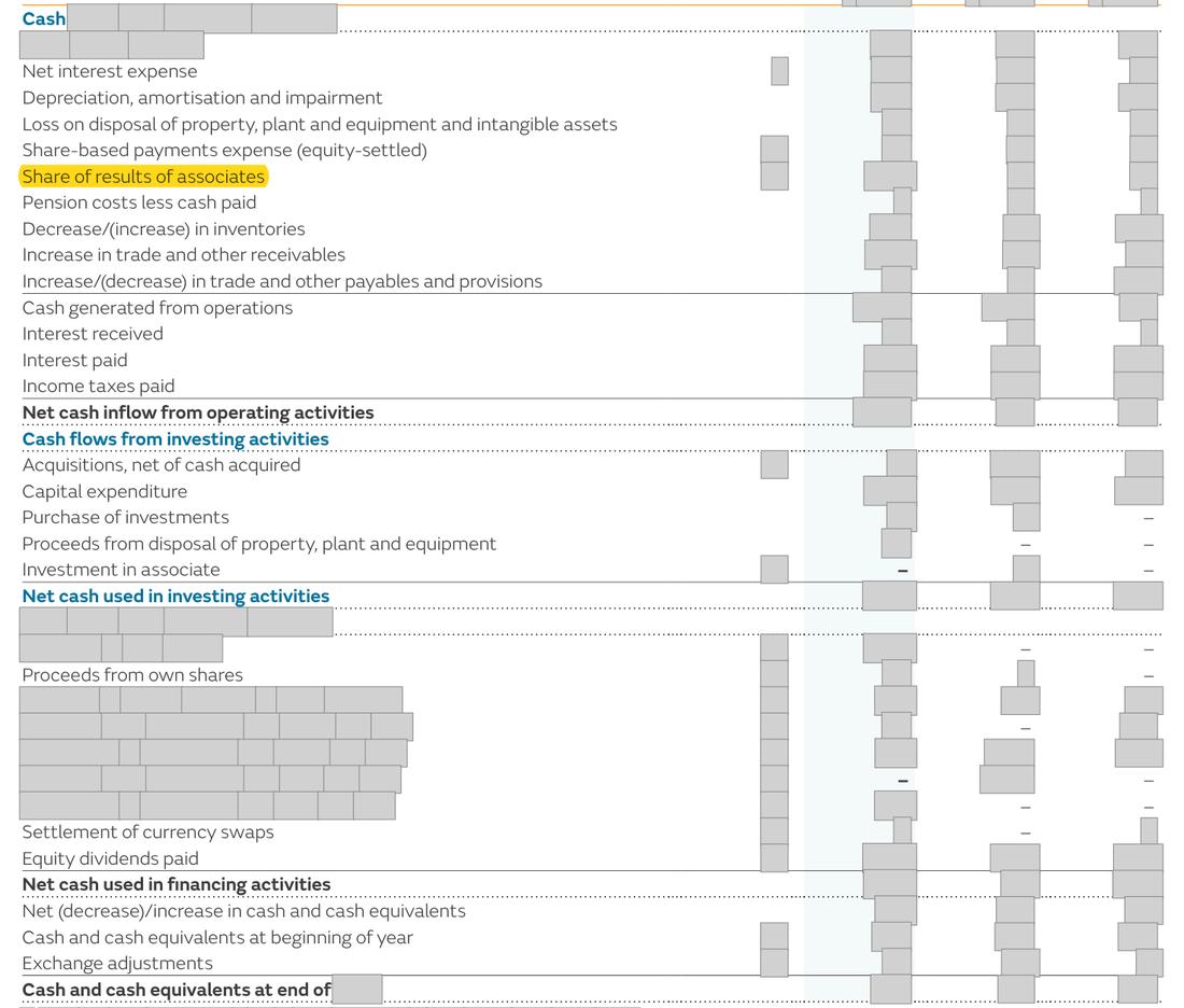 Masked extract from the Annual Report 2025, page 213