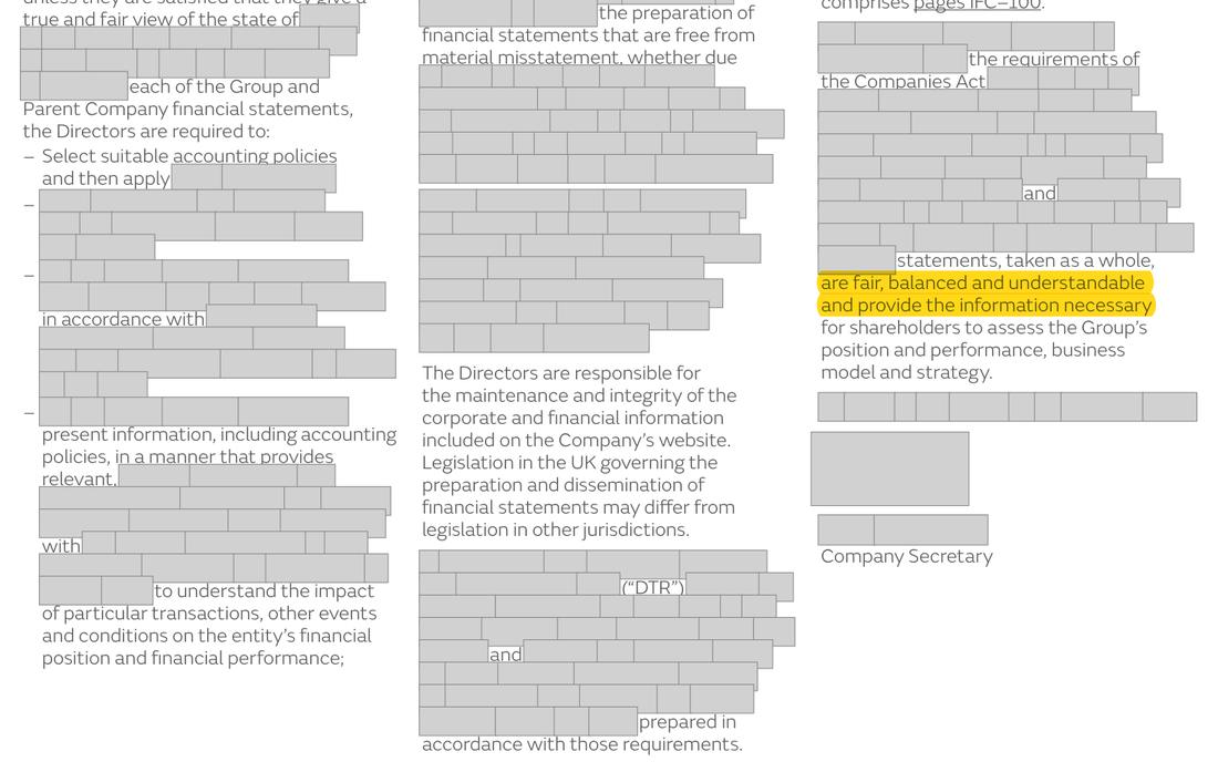 Masked extract from the Annual Report 2024, page 179