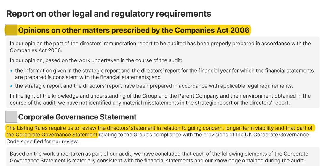 Masked extract from the Annual Report 2025, page 181