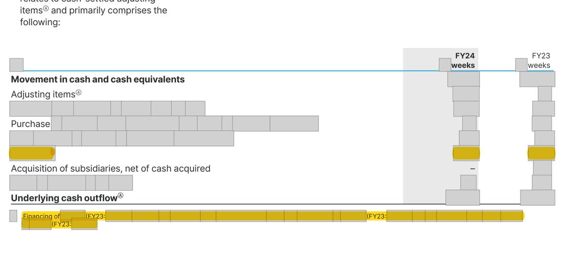 Masked extract from the Annual Report 2024, page 39