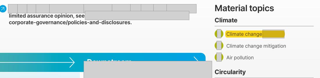 Masked extract from the Annual Report 2025, page 57