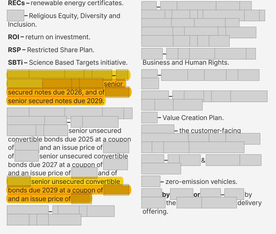 Masked extract from the Annual Report 2024, page 249