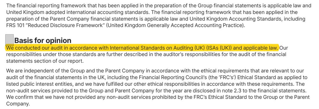 Masked extract from the Annual Report 2025, page 171