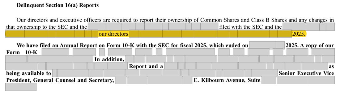 Masked extract: Company document