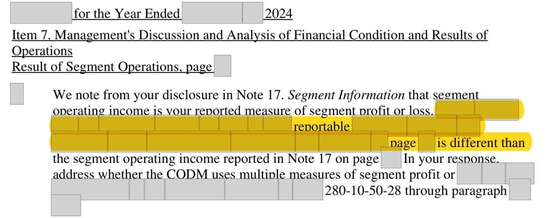 Masked extract: Company document