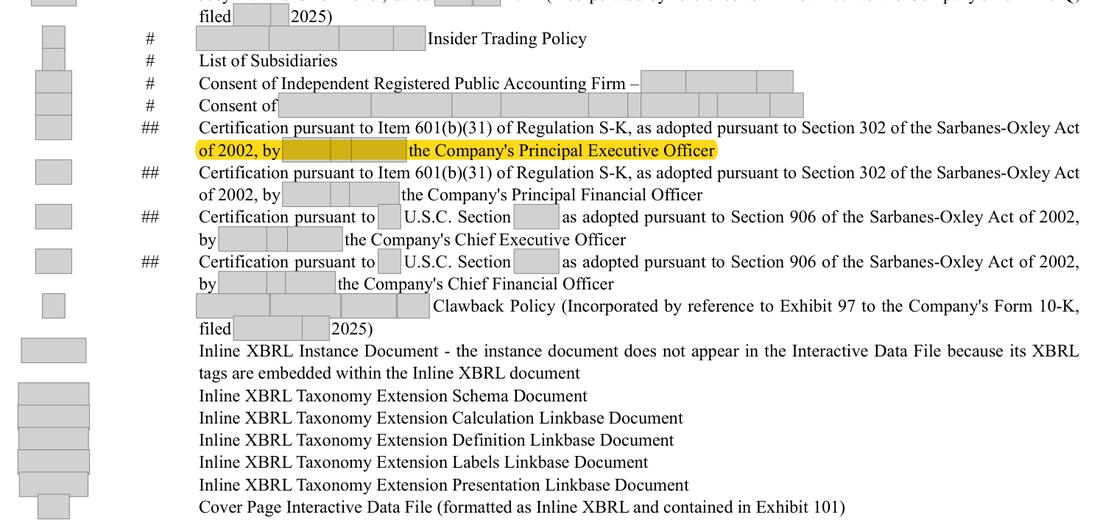 Masked extract: Form 10-K 2025, front matter
