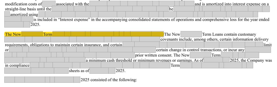Masked extract: Form 10-K 2025, page 82. Where the disclosure should appear: nothing here