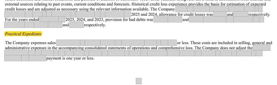 Masked extract: Form 10-K 2025, page 75. Where the disclosure should appear: nothing here