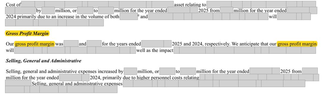 Masked extract: Form 10-K 2025, page 50. Where the disclosure should appear: nothing here