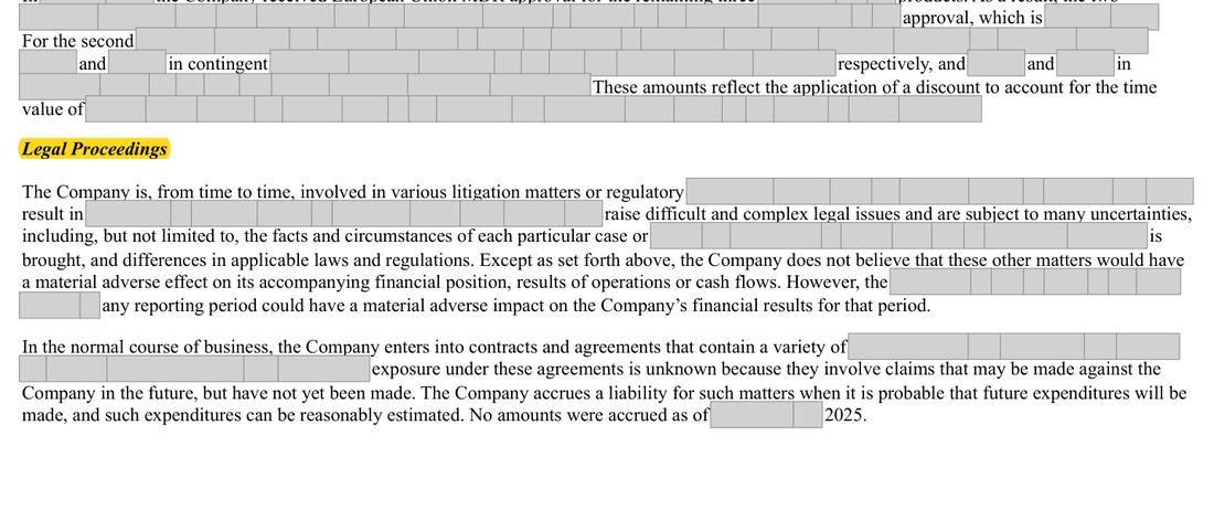 Masked extract: Form 10-K 2025, page 85. Where the disclosure should appear: nothing here