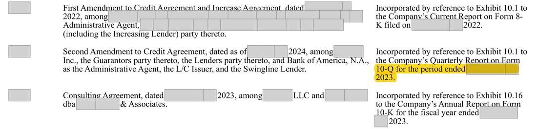 Masked extract: Form 10-K 2024 (prior year), page 96. The prior-year filing