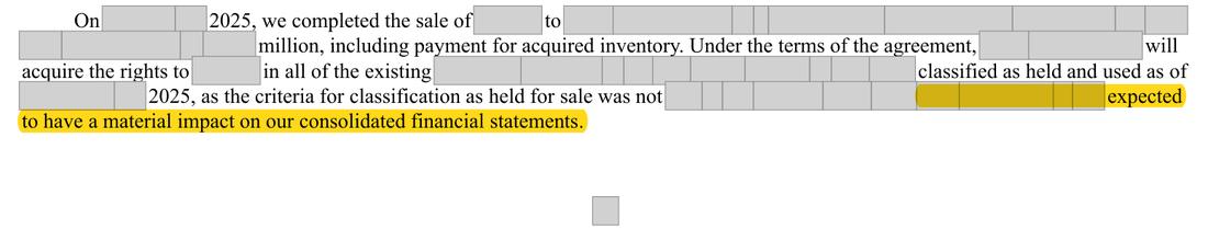 Masked extract: Company document