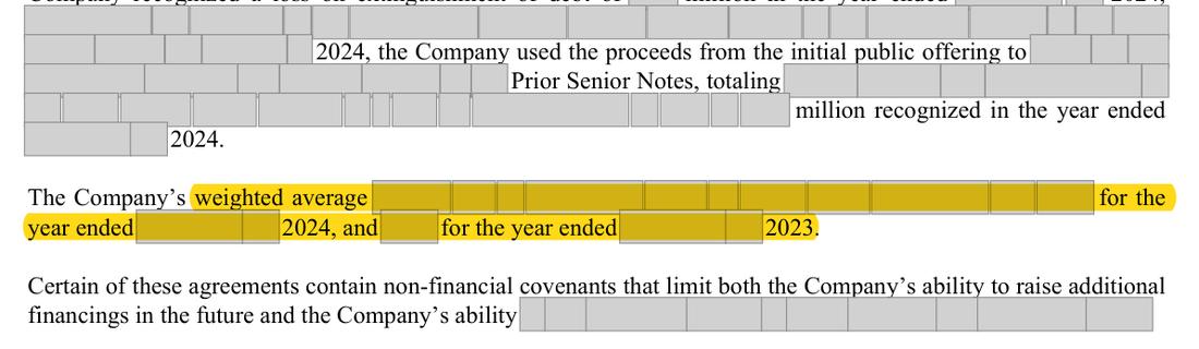 Masked extract: Form 10-K 2024 (prior year), page 100