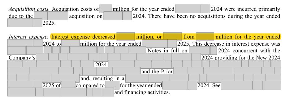 Masked extract: Form 10-K 2025, page 60