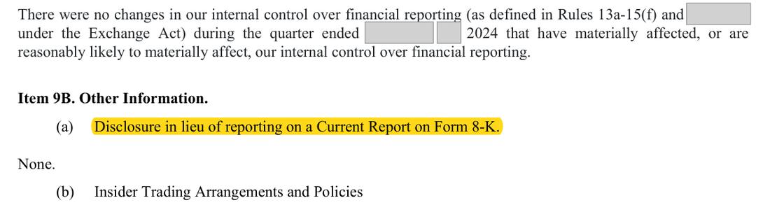 Masked extract: Form 10-K 2024 (prior year), page 127. The prior-year filing